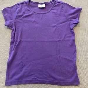 Hanna Andersson girls short sleeve peuple tshirt sz140